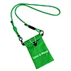 The green phone crossbody bag with green strap,custom LOGO.